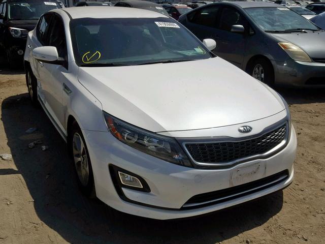 KNAGM4AD3F5089065 - 2015 KIA OPTIMA HYB WHITE photo 1