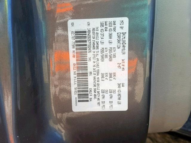 1A8HW58267F552476 - 2007 CHRYSLER ASPEN LIMI GRAY photo 10