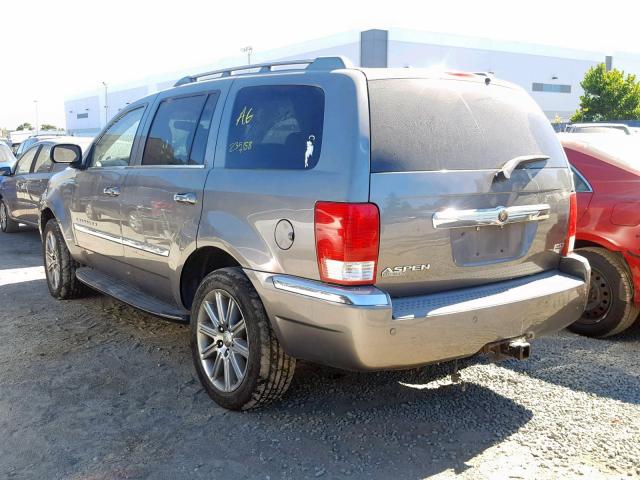 1A8HW58267F552476 - 2007 CHRYSLER ASPEN LIMI GRAY photo 3