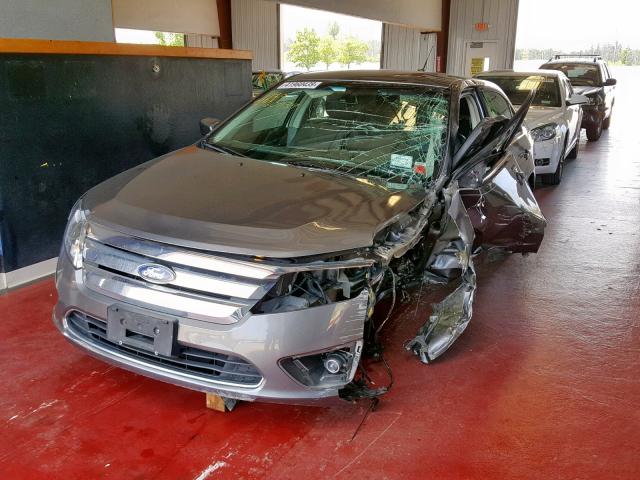 3FAHP0JGXBR343496 - 2011 FORD FUSION SEL GRAY photo 2