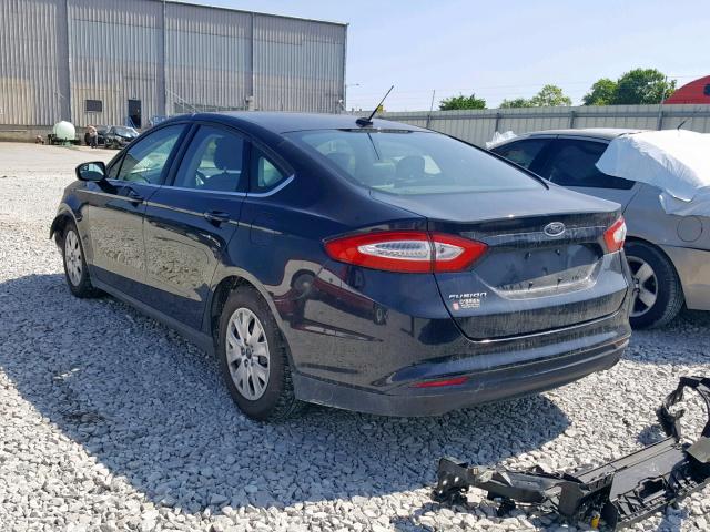 3FA6P0G70ER148400 - 2014 FORD FUSION S BLACK photo 3