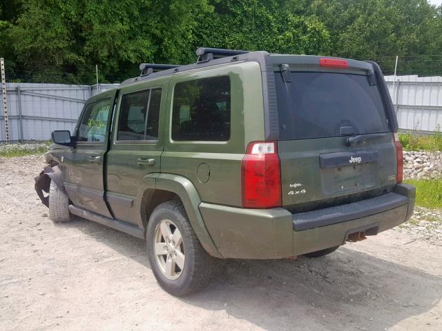 1J8HG48PX7C530601 - 2007 JEEP COMMANDER GREEN photo 3