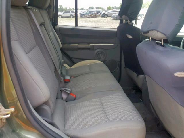 1J8HG48PX7C530601 - 2007 JEEP COMMANDER GREEN photo 6