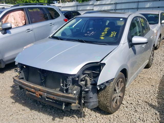 3N1AB6AP1CL732886 - 2012 NISSAN SENTRA 2.0 SILVER photo 2