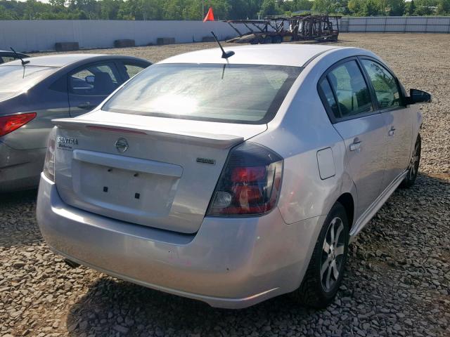 3N1AB6AP1CL732886 - 2012 NISSAN SENTRA 2.0 SILVER photo 4