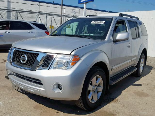 5N1AR1NB8CC607949 - 2012 NISSAN PATHFINDER SILVER photo 2