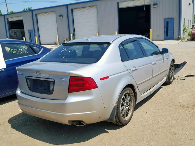 19UUA66286A028983 - 2006 ACURA 3.2TL SILVER photo 4