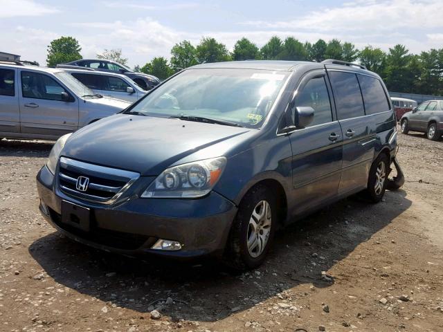 5FNRL38845B128616 - 2005 HONDA ODYSSEY TO GRAY photo 2