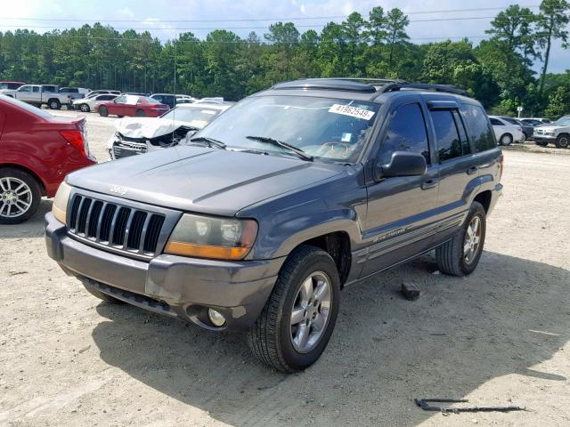 1J8GX58N44C221928 - 2004 JEEP GRAND CHER GRAY photo 2