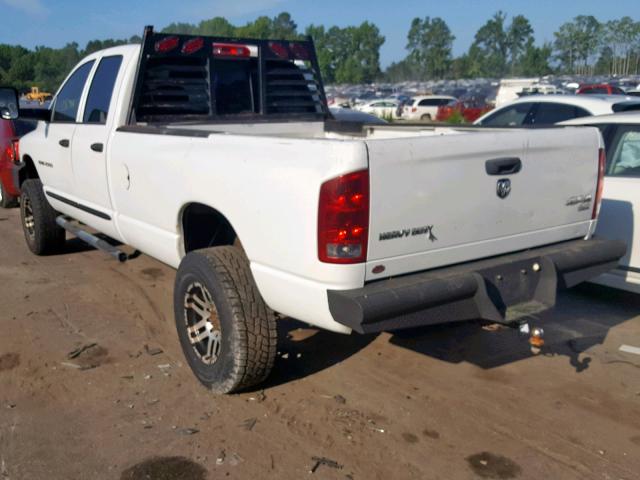 3D7KS28CX5G758255 - 2005 DODGE RAM 2500 S Սպիտակ լուսանկար 3
