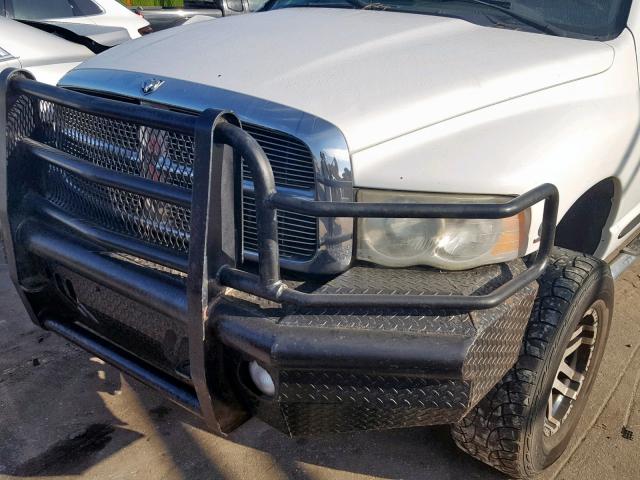 3D7KS28CX5G758255 - 2005 DODGE RAM 2500 S Սպիտակ լուսանկար 9