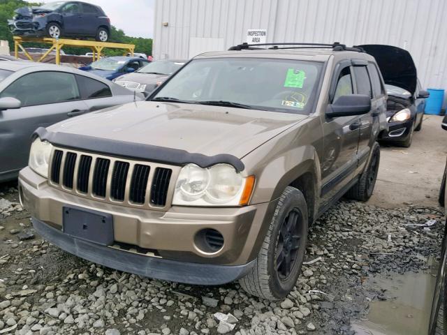 1J4GR48K26C154342 - 2006 JEEP GRAND CHER TAN photo 2