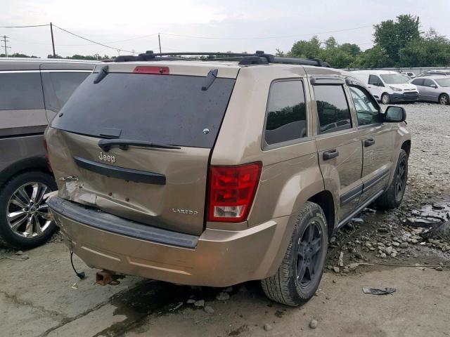 1J4GR48K26C154342 - 2006 JEEP GRAND CHER TAN photo 4