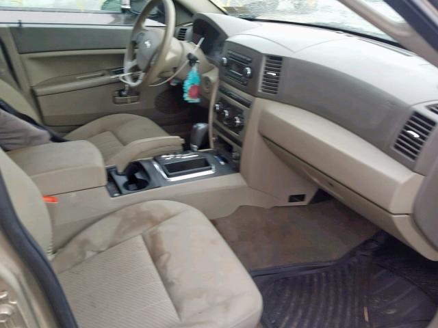 1J4GR48K26C154342 - 2006 JEEP GRAND CHER TAN photo 5