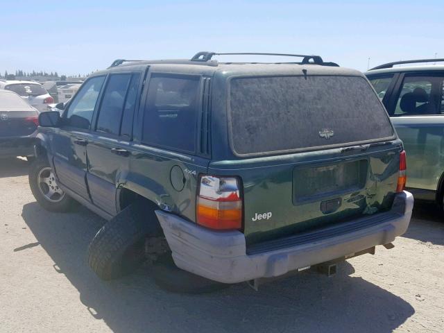 1J4GZ58S6TC169623 - 1996 JEEP GRAND CHER GREEN photo 3