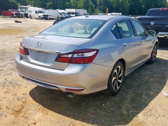 1HGCR2F99GA237886 - 2016 HONDA ACCORD EXL SILVER photo 4