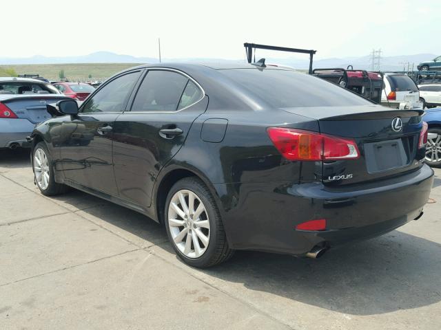 JTHCK262492031652 - 2009 LEXUS IS 250 BLACK photo 3