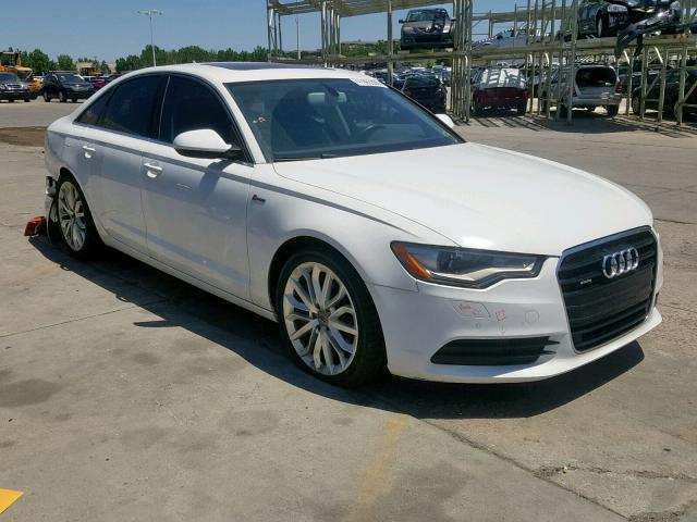 WAUBGAFC5CN009258 - 2012 AUDI A6 WHITE photo 1