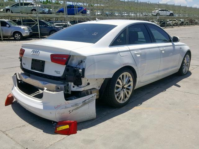 WAUBGAFC5CN009258 - 2012 AUDI A6 WHITE photo 4