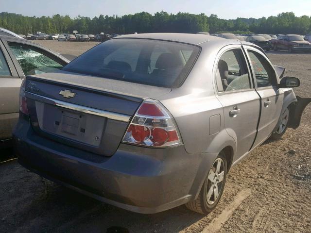 KL1TD5DE5BB121447 - 2011 CHEVROLET AVEO LS GRAY photo 4