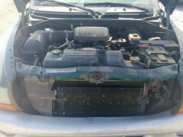 1D7GL42K84S548632 - 2004 DODGE DAKOTA SLT GREEN photo 7