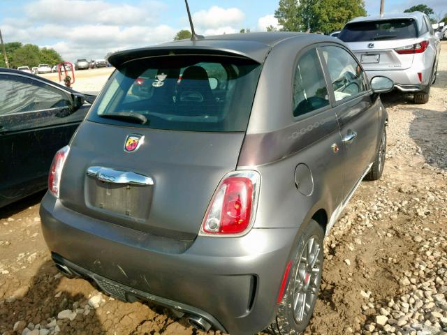 3C3CFFFH2FT507901 - 2015 FIAT 500 ABARTH GRAY photo 4