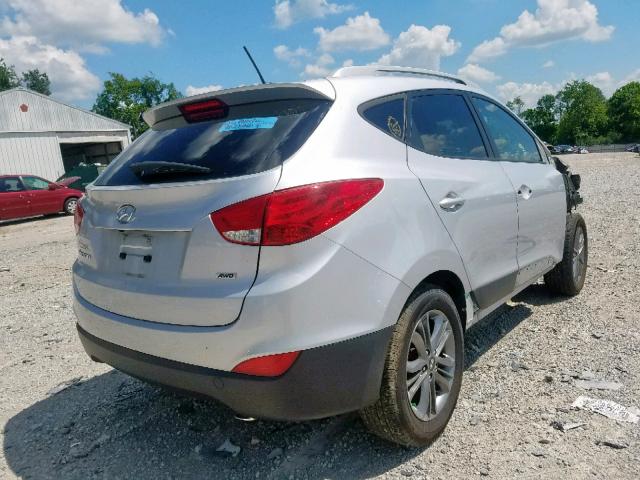 KM8JUCAG9FU999866 - 2015 HYUNDAI TUCSON LIM SILVER photo 4