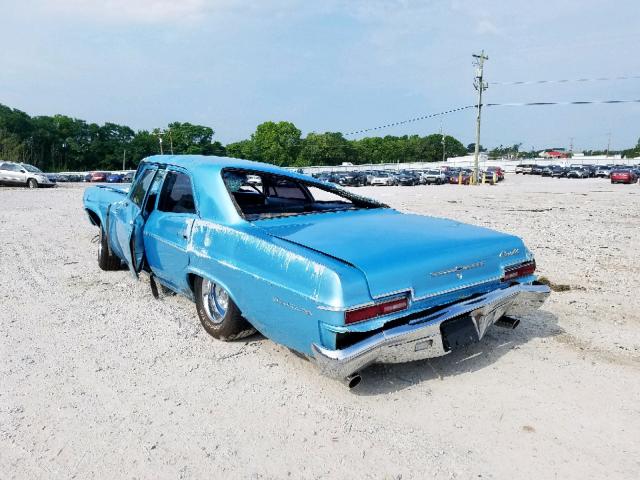 156696J279805 - 1966 CHEVROLET BEL AIR BLUE photo 3