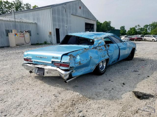 156696J279805 - 1966 CHEVROLET BEL AIR BLUE photo 4