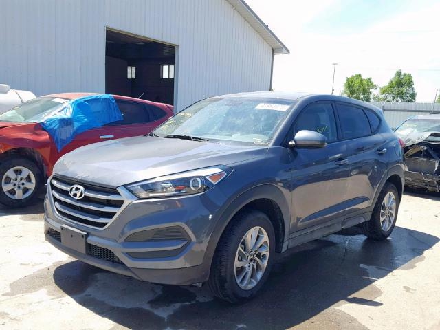 KM8J23A42JU799366 - 2018 HYUNDAI TUCSON SE GRAY photo 2