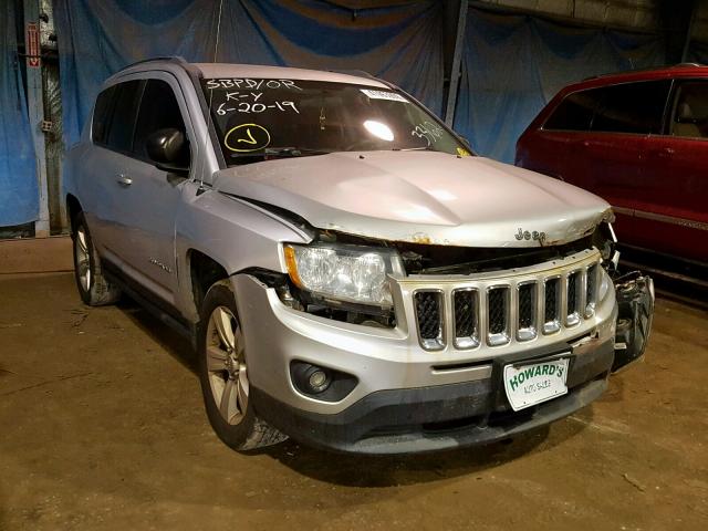 1C4NJDAB5CD663362 - 2012 JEEP COMPASS SILVER photo 1