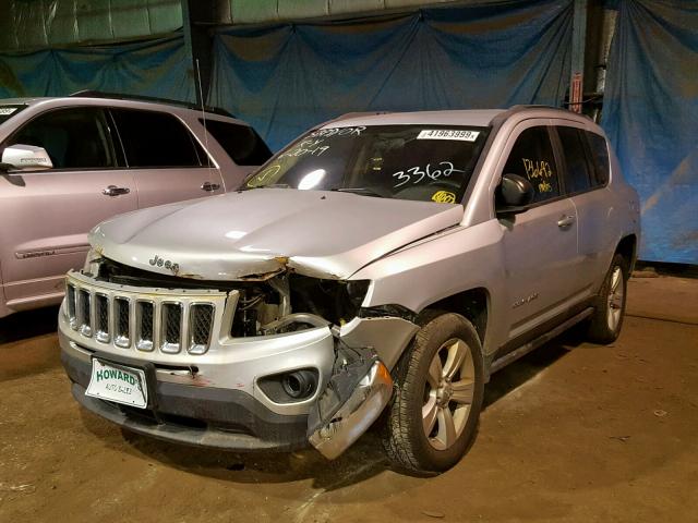 1C4NJDAB5CD663362 - 2012 JEEP COMPASS SILVER photo 2