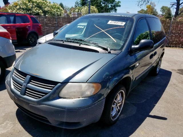 1D4GP25B45B251571 - 2005 DODGE CARAVAN SE GREEN photo 2