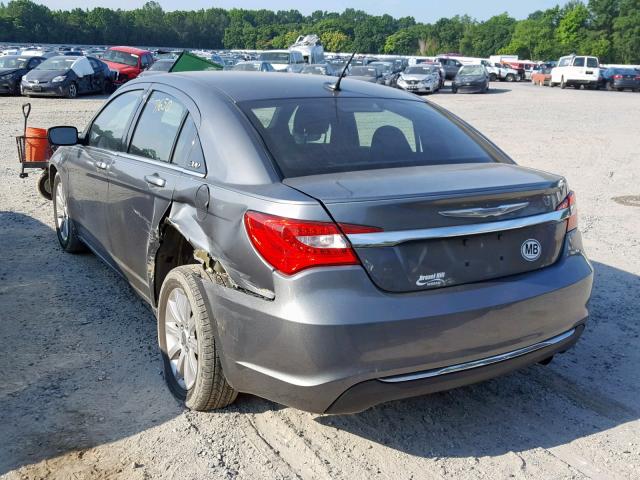 1C3CCBBB0CN137367 - 2012 CHRYSLER 200 TOURIN GRAY photo 3