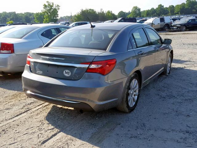 1C3CCBBB0CN137367 - 2012 CHRYSLER 200 TOURIN GRAY photo 4