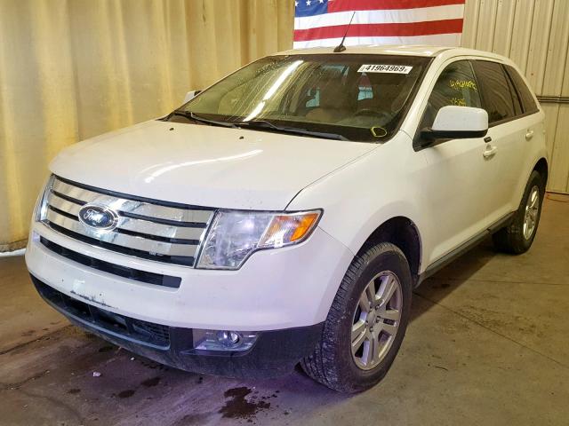 2FMDK48CX8BA08596 - 2008 FORD EDGE SEL WHITE photo 2