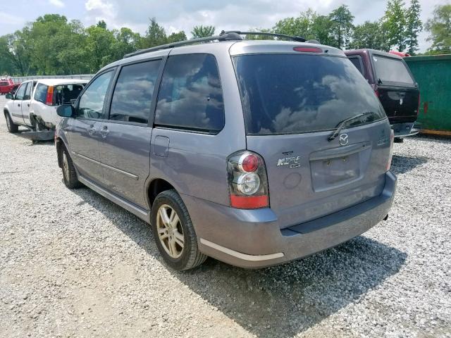 JM3LW28A850544183 - 2005 MAZDA MPV WAGON GRAY photo 3