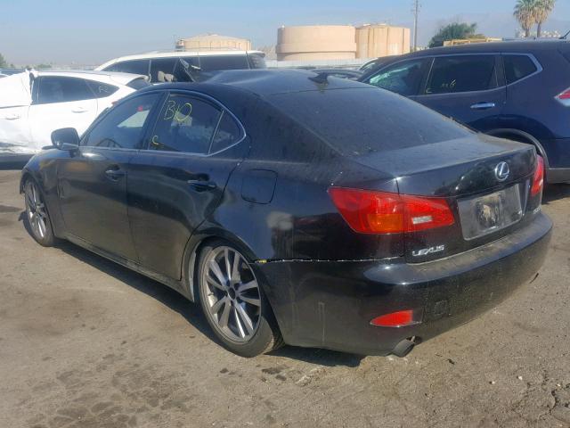 JTHBK262985058838 - 2008 LEXUS IS 250 BLACK photo 3