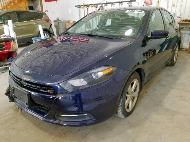 1C3CDFBB5FD266011 - 2015 DODGE DART SXT BLUE photo 2