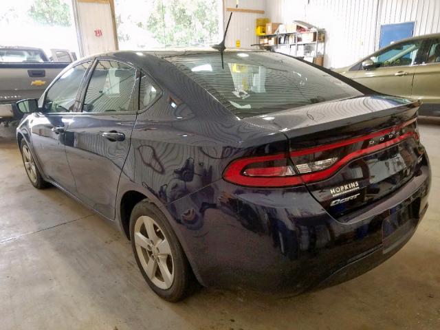 1C3CDFBB5FD266011 - 2015 DODGE DART SXT BLUE photo 3