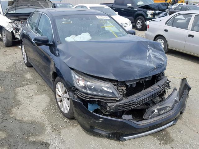 1HGCR3F86FA018881 - 2015 HONDA ACCORD EXL BLACK photo 1