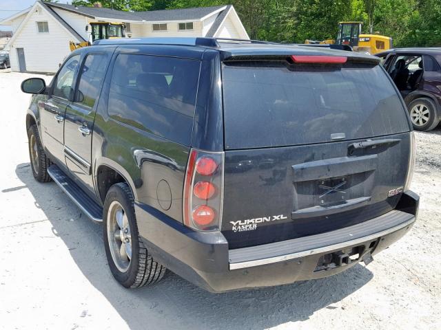 1GKFK66867J229828 - 2007 GMC YUKON XL D BLACK photo 3