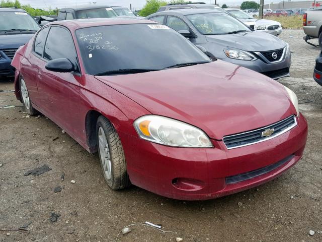 2G1WN161X69318250 - 2006 CHEVROLET MONTE CARL RED photo 1