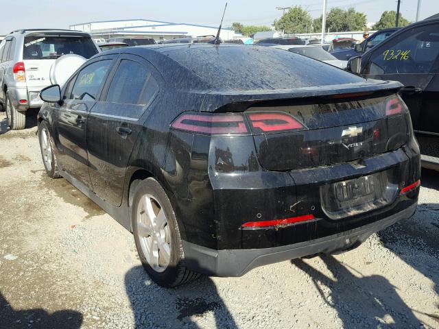 1G1RD6E44BU103906 - 2011 CHEVROLET VOLT BLACK photo 3