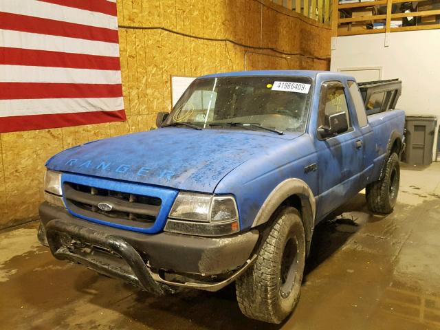 1FTZR15X4YTA33411 - 2000 FORD RANGER SUP BLUE photo 2