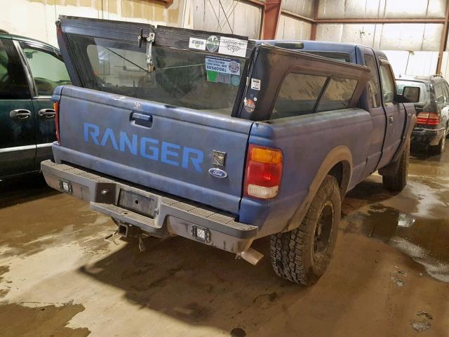 1FTZR15X4YTA33411 - 2000 FORD RANGER SUP BLUE photo 4