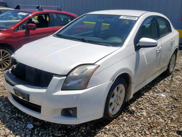 3N1AB6AP3AL716282 - 2010 NISSAN SENTRA 2.0 WHITE photo 2