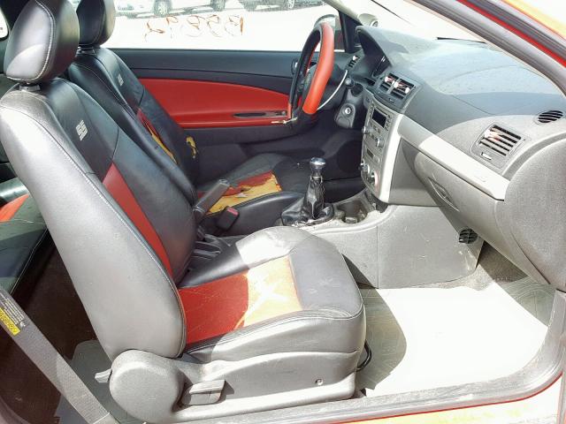 1G1AP14P557603045 - 2005 CHEVROLET COBALT SS RED photo 5