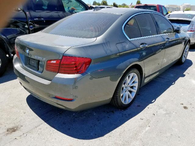 WBAXA5C53ED690257 - 2014 BMW 535 D GRAY photo 4