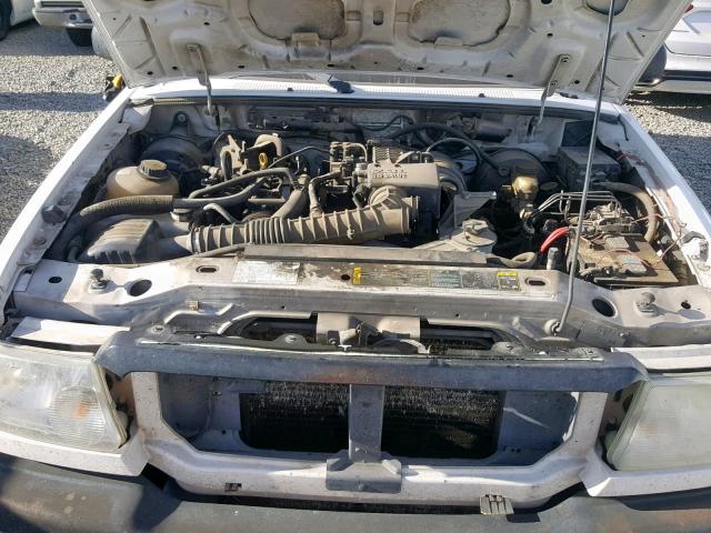 1FTYR10D85PA15376 - 2005 FORD RANGER WHITE photo 7